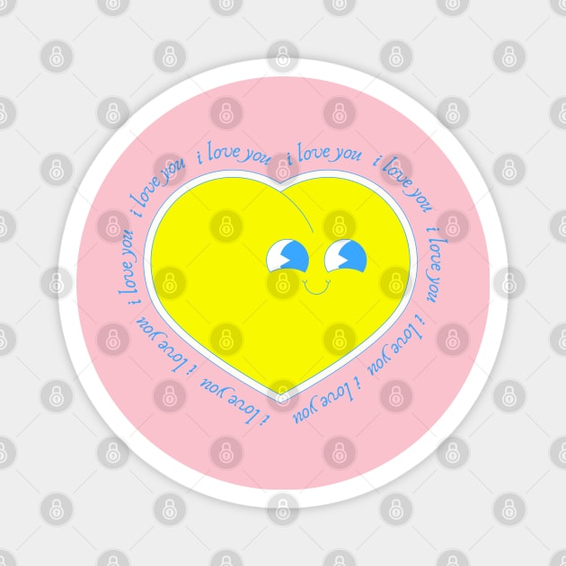 I Love You Magnet by graphicsbyedith